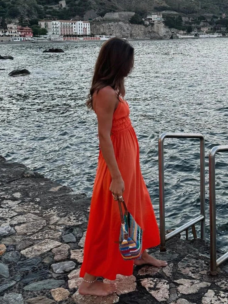 Womens Sleeveless Sundress Lightweight Relaxed Fit - BritishMode