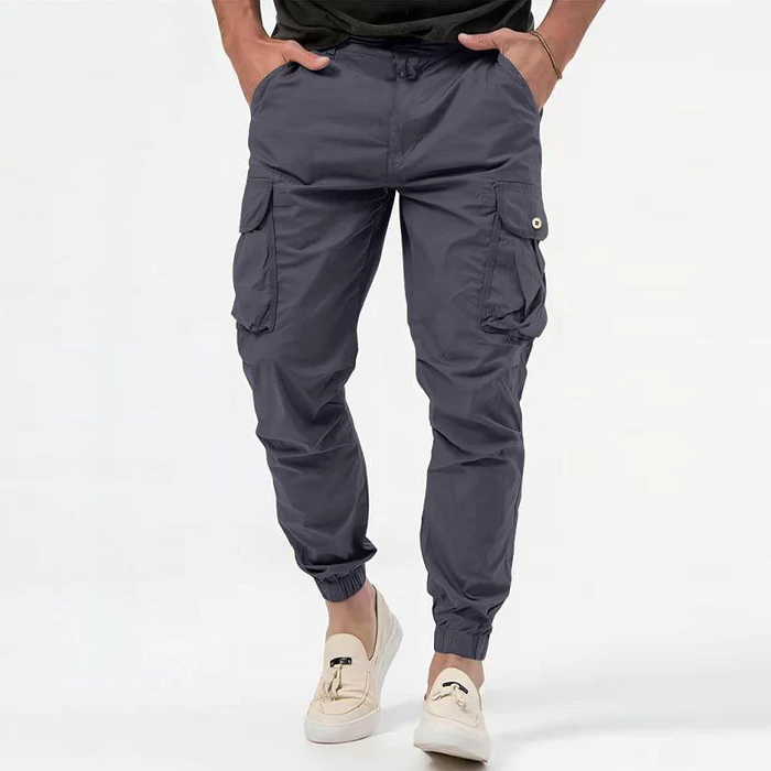 Mens Cargo Joggers Relaxed Fit Cotton - BritishMode