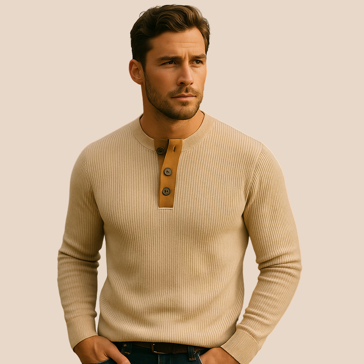 Mens Quarter Zip Jumper Wool Blend Regular Fit
