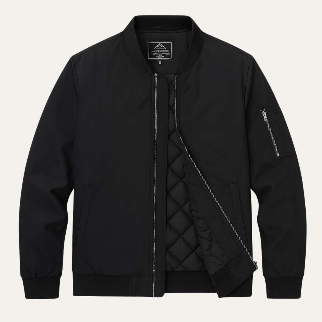 Mens Quilted Bomber Jacket Classic Fit