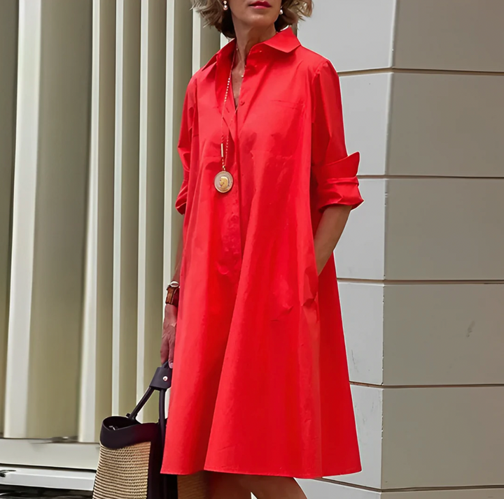 Womens Midi Dress Lightweight Summer Style - BritishMode