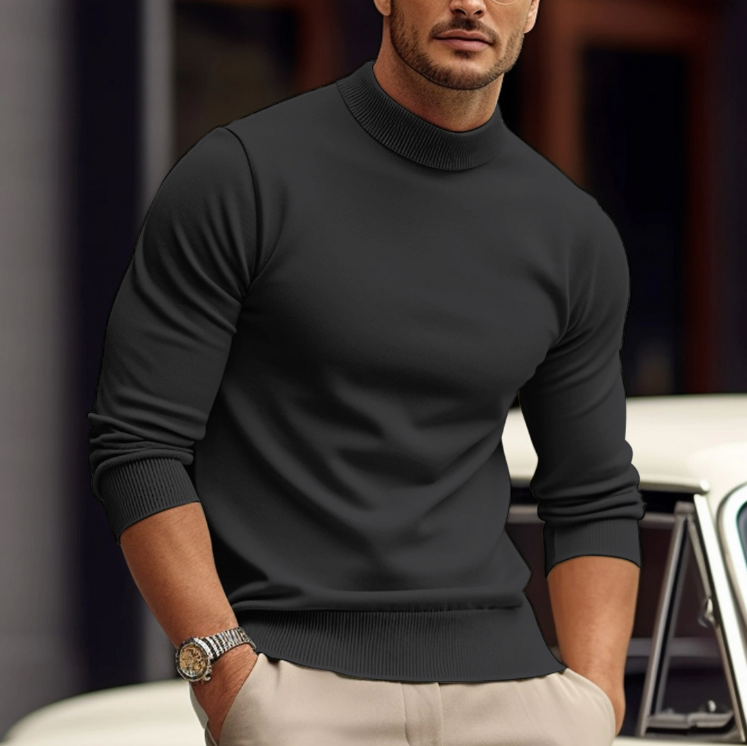 Mens Cotton Knit Sweater Soft Fabric