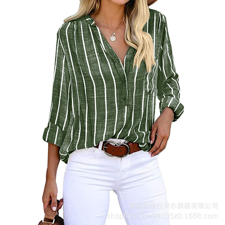 Womens Cotton Blend Shirt Relaxed Fit