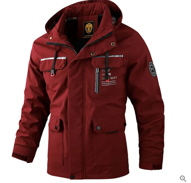 Mens Waterproof Winter Jacket Insulated Warm Fit