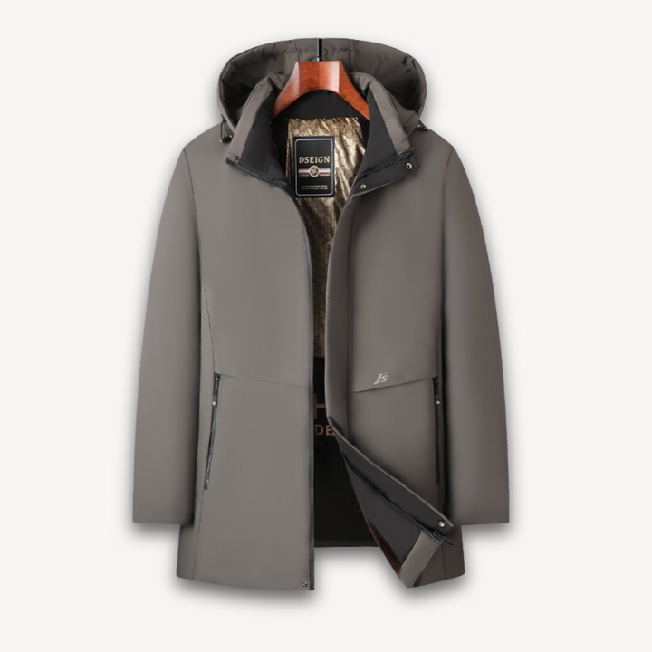 Mens Waterproof Softshell Jacket Lightweight Windproof Hooded - BritishMode