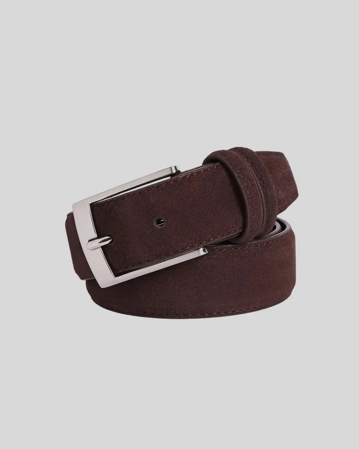 Mens Classic Leather Belt Adjustable Fit