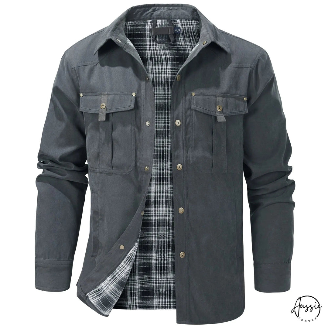 Mens Rover Jacket with Flannel Lining