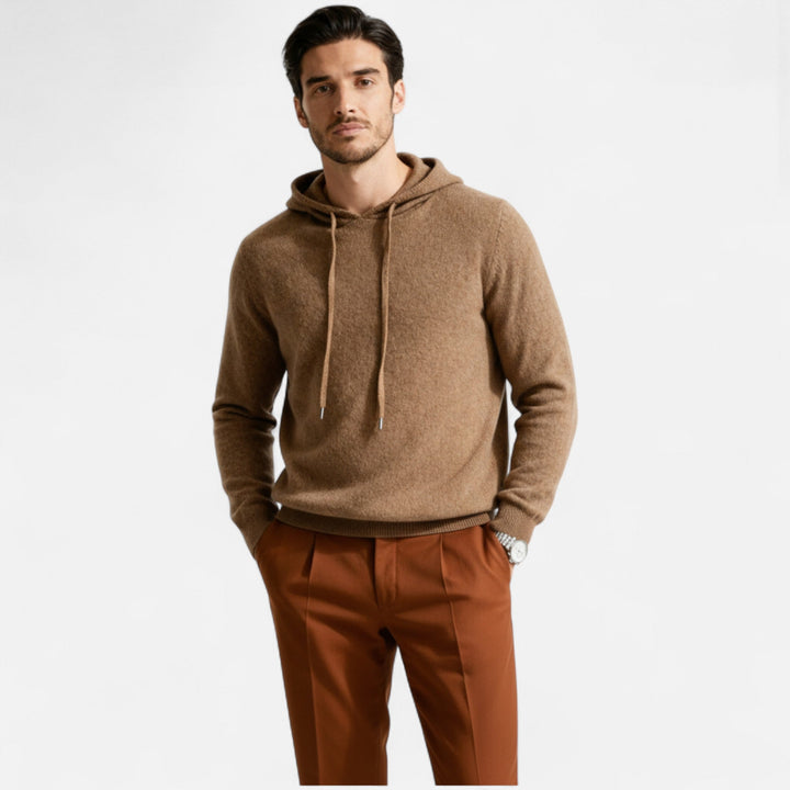 Mens Wool Hoodie Relaxed Fit