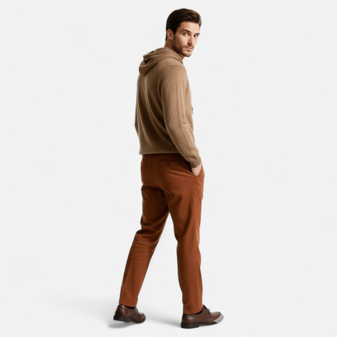 Mens Wool Hoodie Relaxed Fit