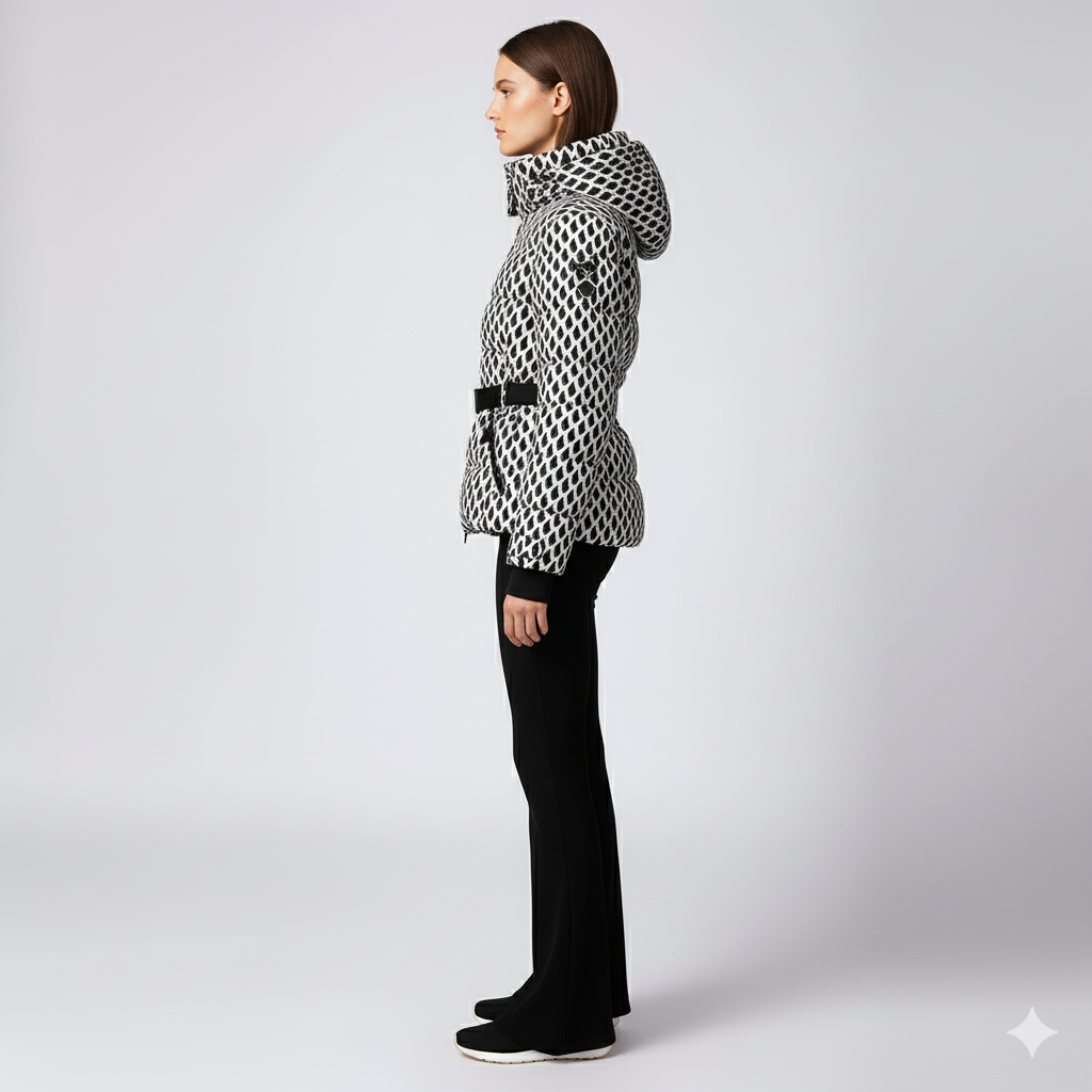 Womens Cotton Jacket with Waist Detail FrostLine Outerwear