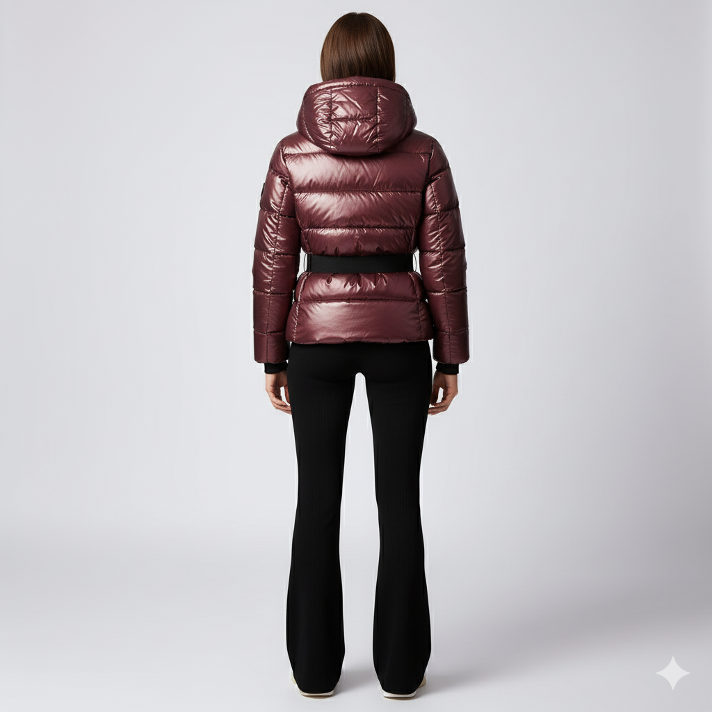 Womens Cotton Jacket with Waist Detail FrostLine Outerwear
