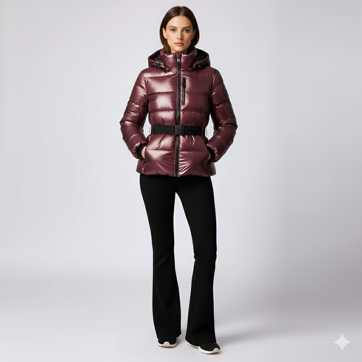 Womens Cotton Jacket with Waist Detail FrostLine Outerwear
