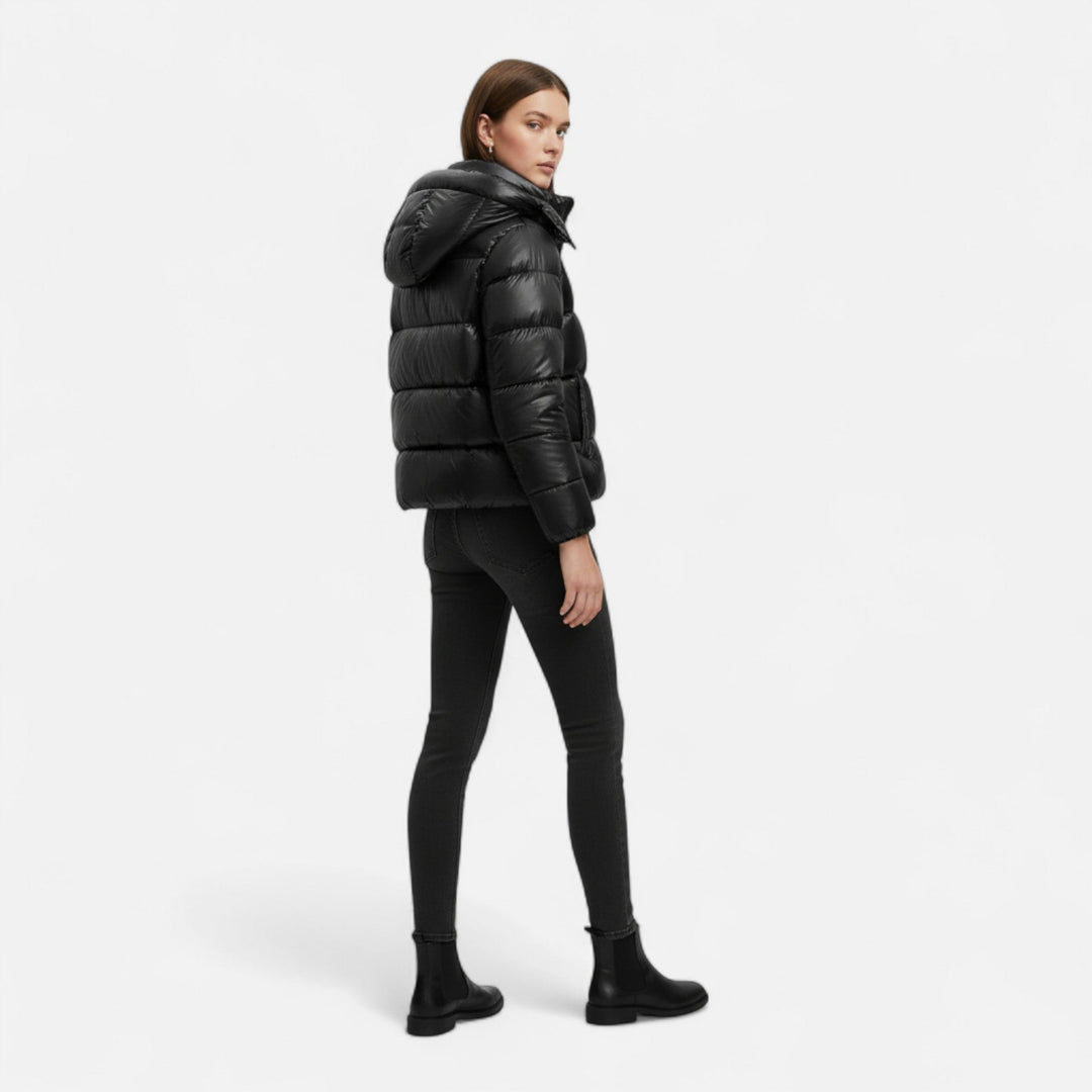 Womens Slim Puffer Jacket Lightweight Insulated Fit