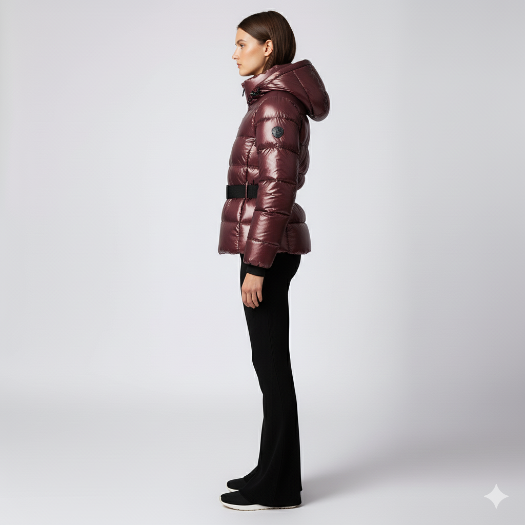 Womens Cotton Jacket with Waist Detail FrostLine Outerwear