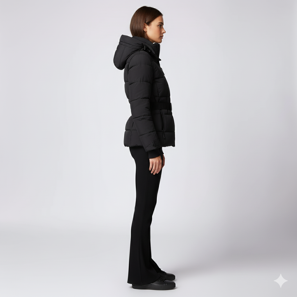 Womens Cotton Jacket with Waist Detail FrostLine Outerwear