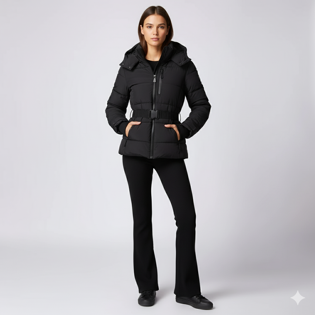 Womens Cotton Jacket with Waist Detail FrostLine Outerwear