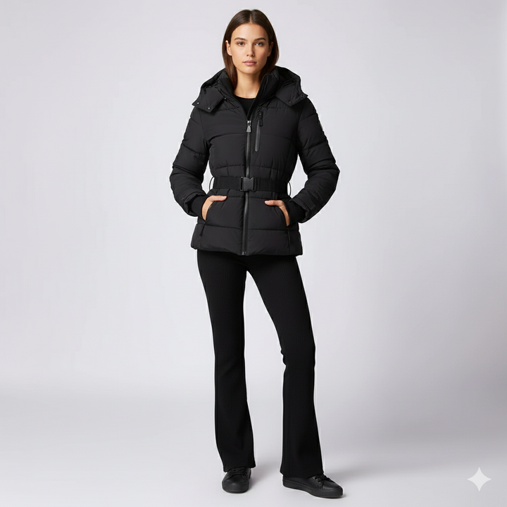 Womens Cotton Jacket with Waist Detail FrostLine Outerwear