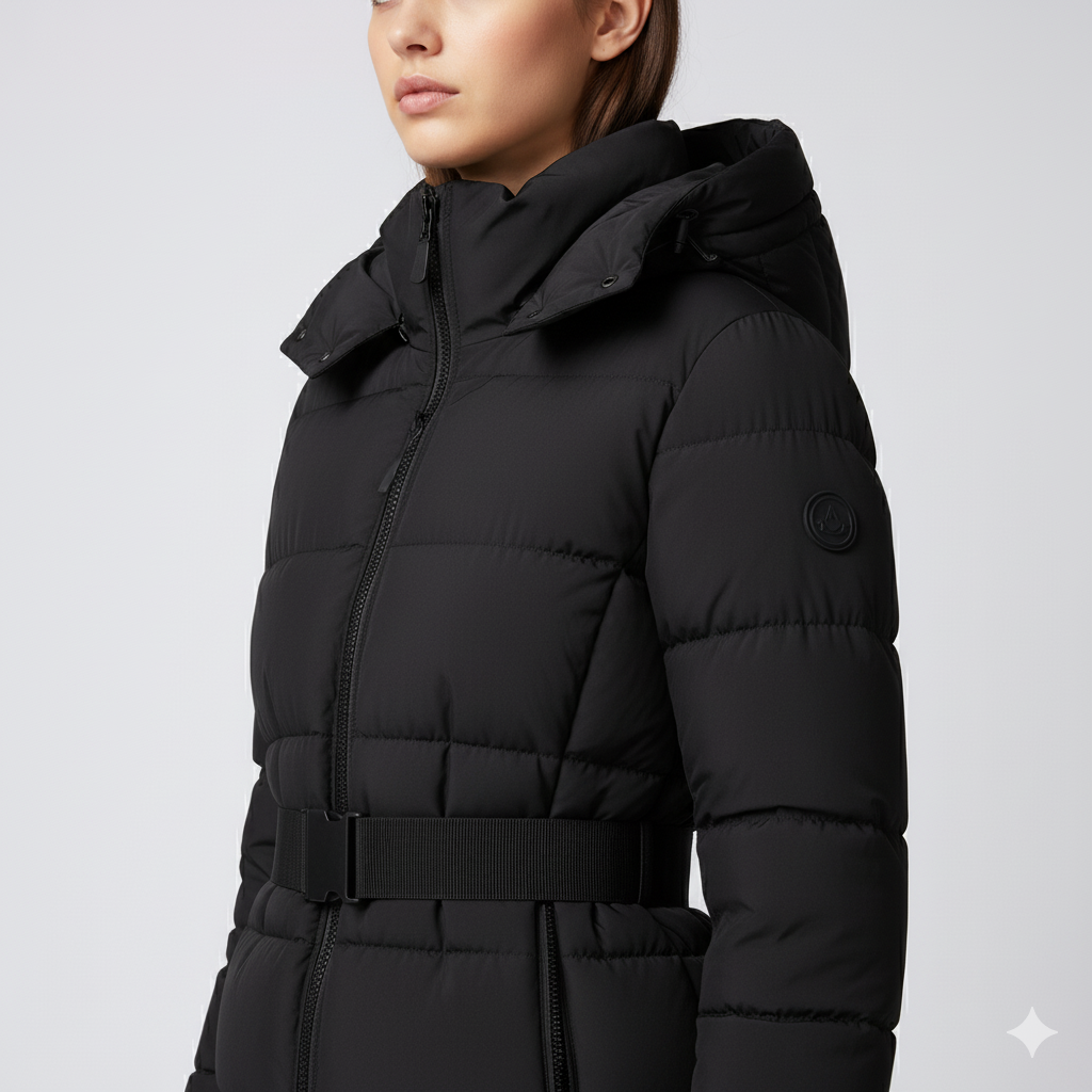 Womens Cotton Jacket with Waist Detail FrostLine Outerwear