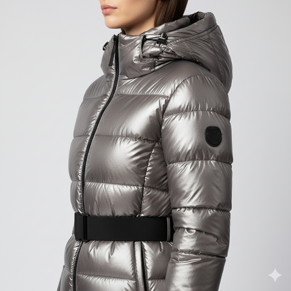 Womens Cotton Jacket with Waist Detail FrostLine Outerwear