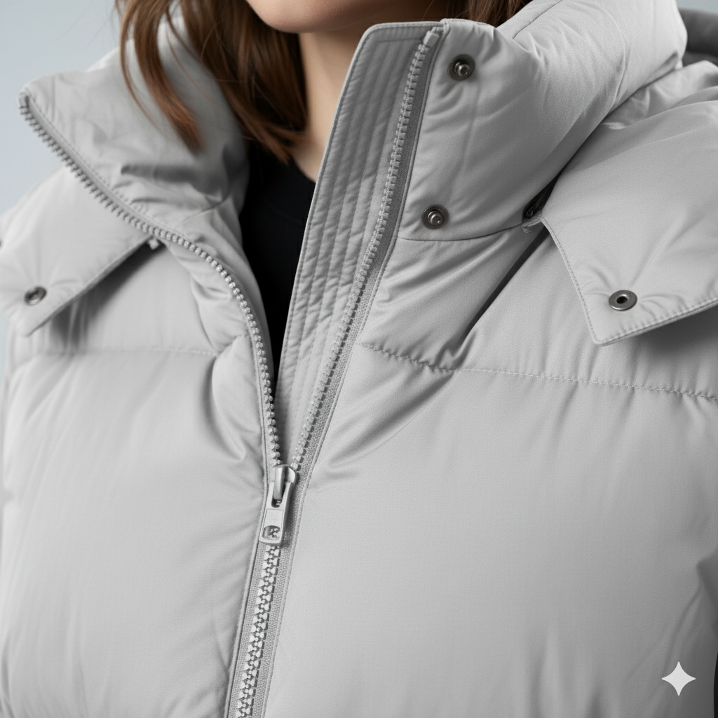 Womens Quilted Padded Jacket Oversized Hooded Winter Coat