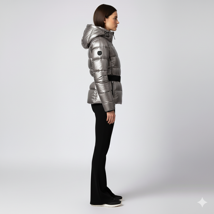 Womens Cotton Jacket with Waist Detail FrostLine Outerwear