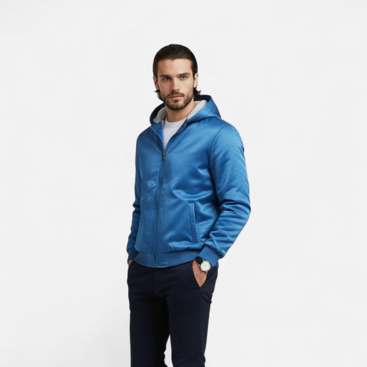 Mens Winter Coat Fleece Hooded Warm - BritishMode