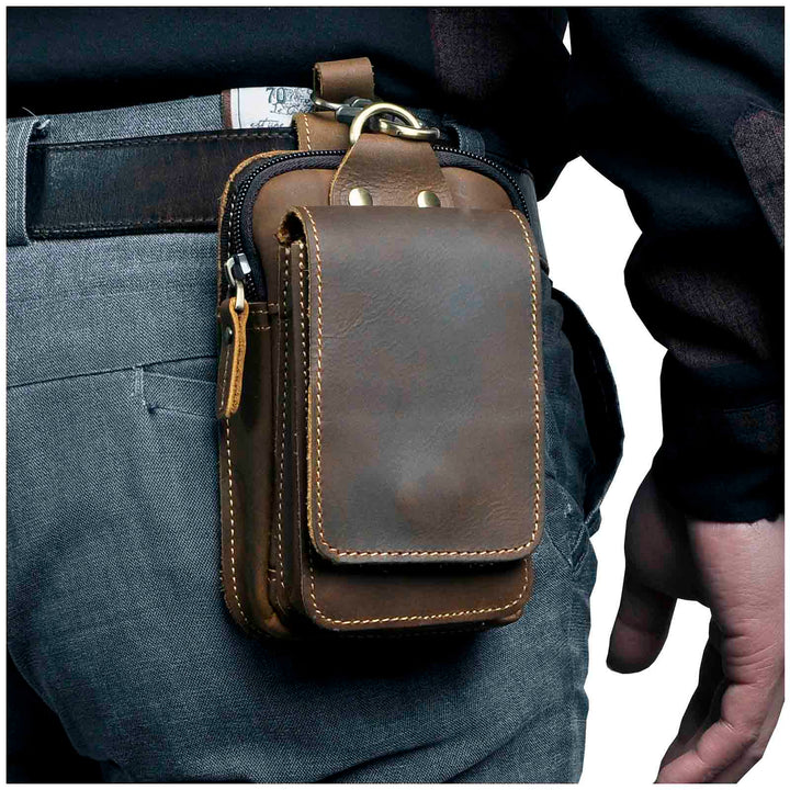 Unisex Shoulder Bag PU Leather Compact Everyday Use - BritishMode