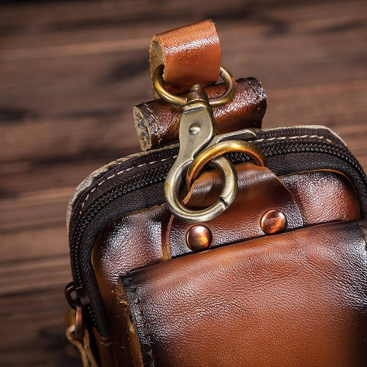Unisex Shoulder Bag PU Leather Compact Everyday Use