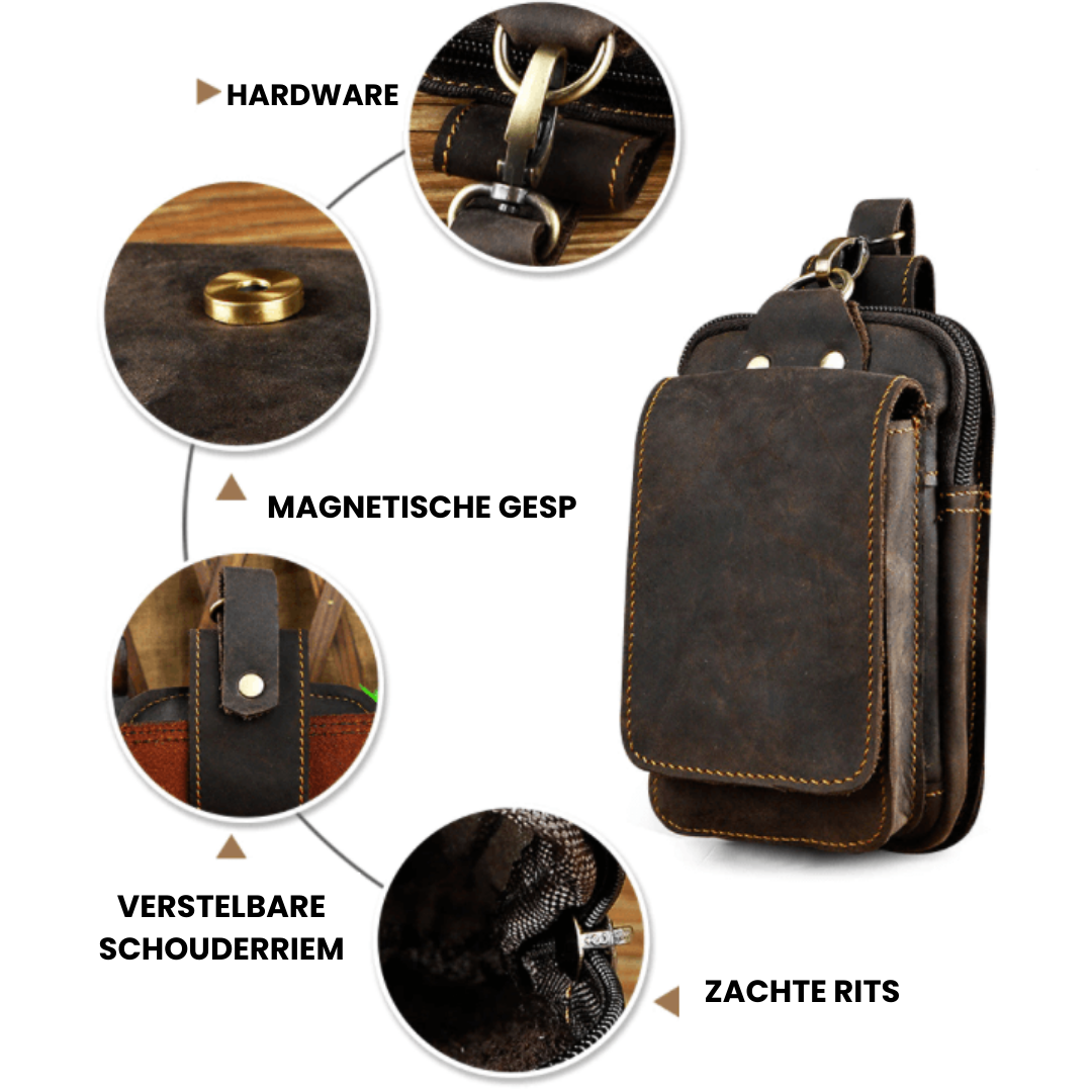Unisex Shoulder Bag PU Leather Compact Everyday Use