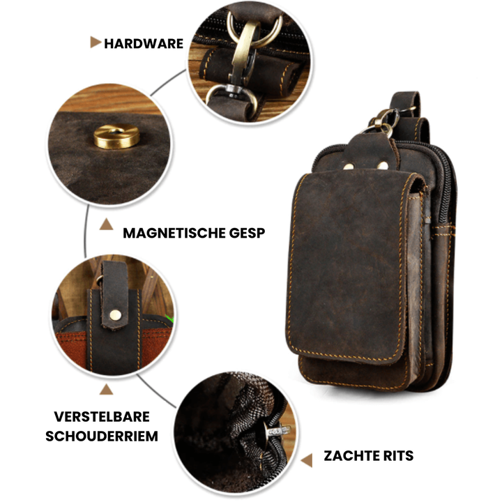 Unisex Shoulder Bag PU Leather Compact Everyday Use