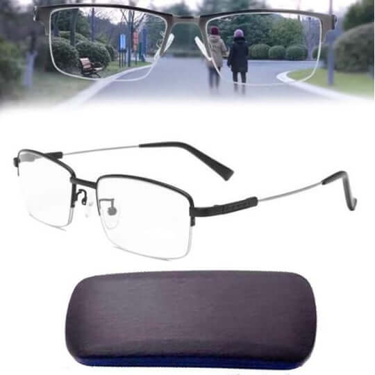 Unisex Multifocal Glasses Comfortable Vision Adaptive Design