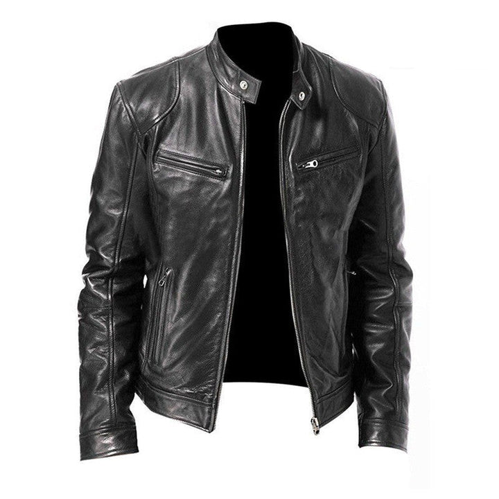 Mens Leather Jacket Classic Fit