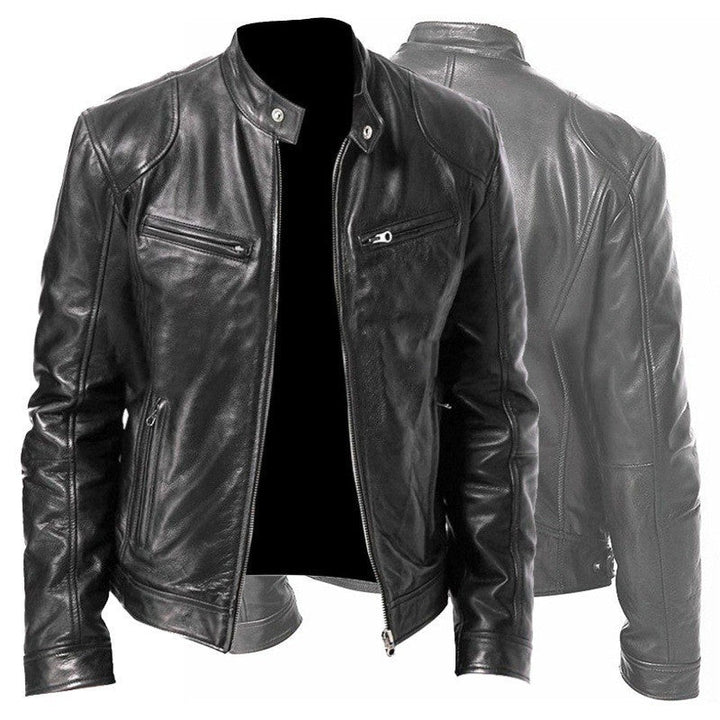 Mens Leather Jacket Classic Fit