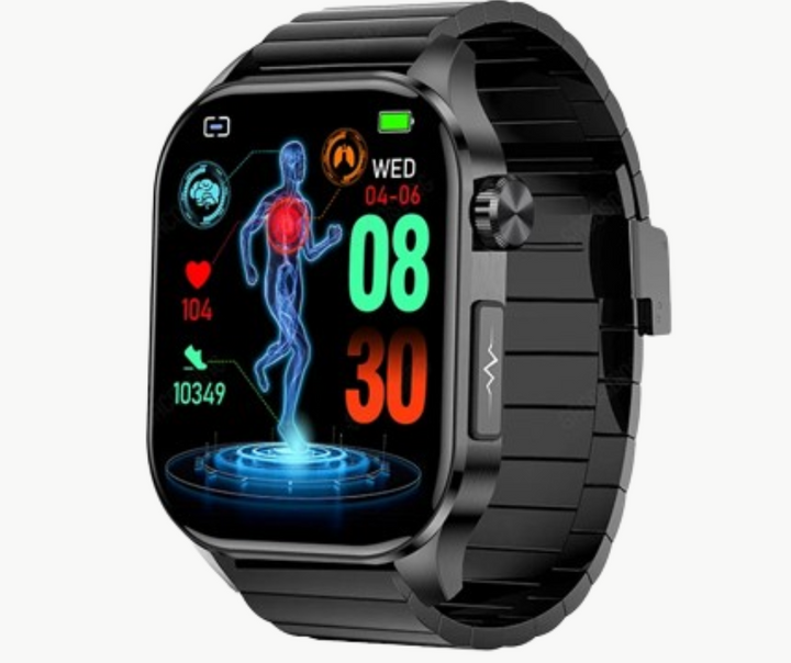 Unisex Blood Sugar Tracker Watch Easy Touch Display