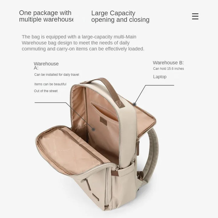 Unisex Laptop Backpack Compact Size Durable Material
