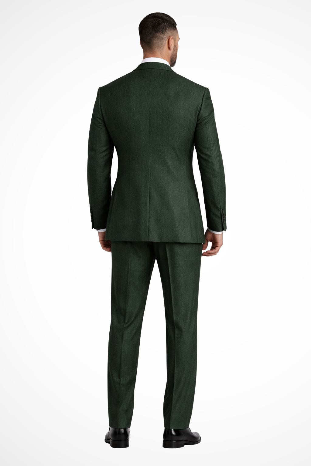 Mens Double Breasted Linen Suit Two Piece Formal Fit