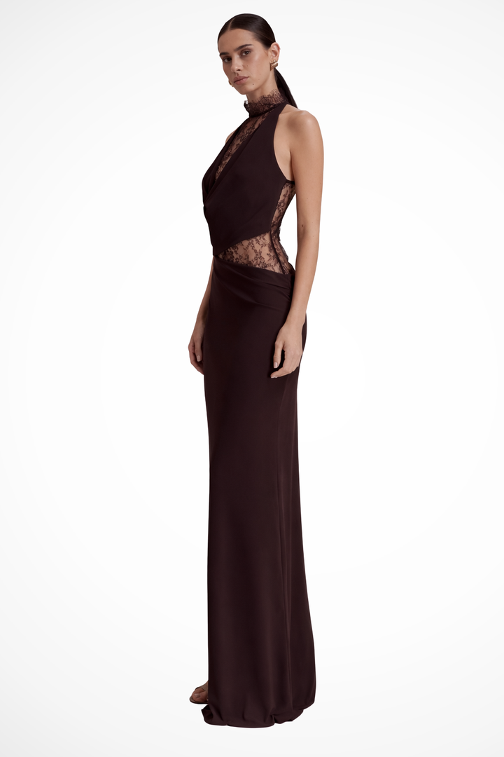 Womens Elegant Lace Dress Wedding Guest