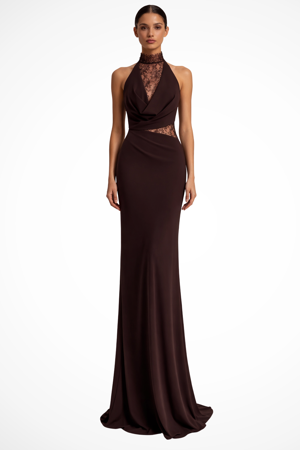 Womens Elegant Lace Dress Wedding Guest - BritishMode
