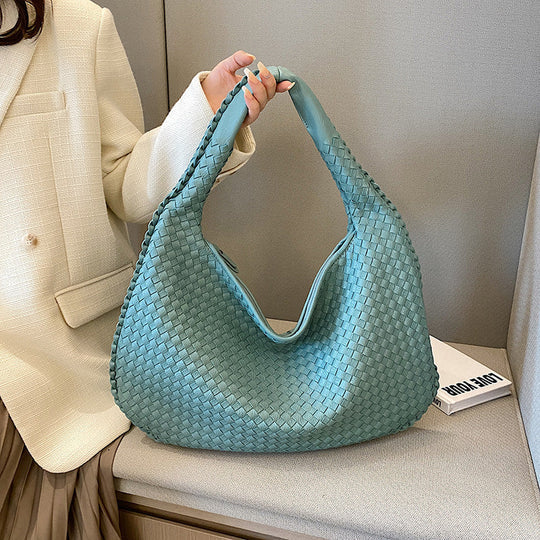 Womens Shoulder Bag Braided Oko Leather