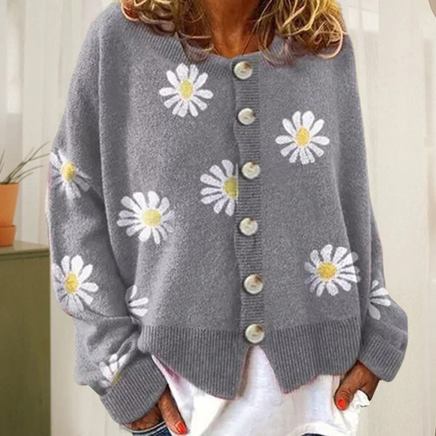 Womens Open Front Cardigan Knit Relaxed Fit