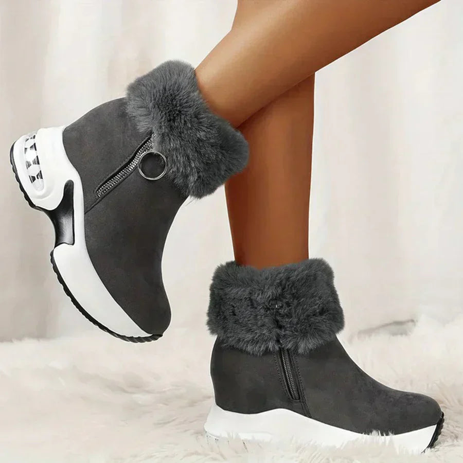 Womens Padded Comfort Shoes with Insulated Warmth - BritishMode