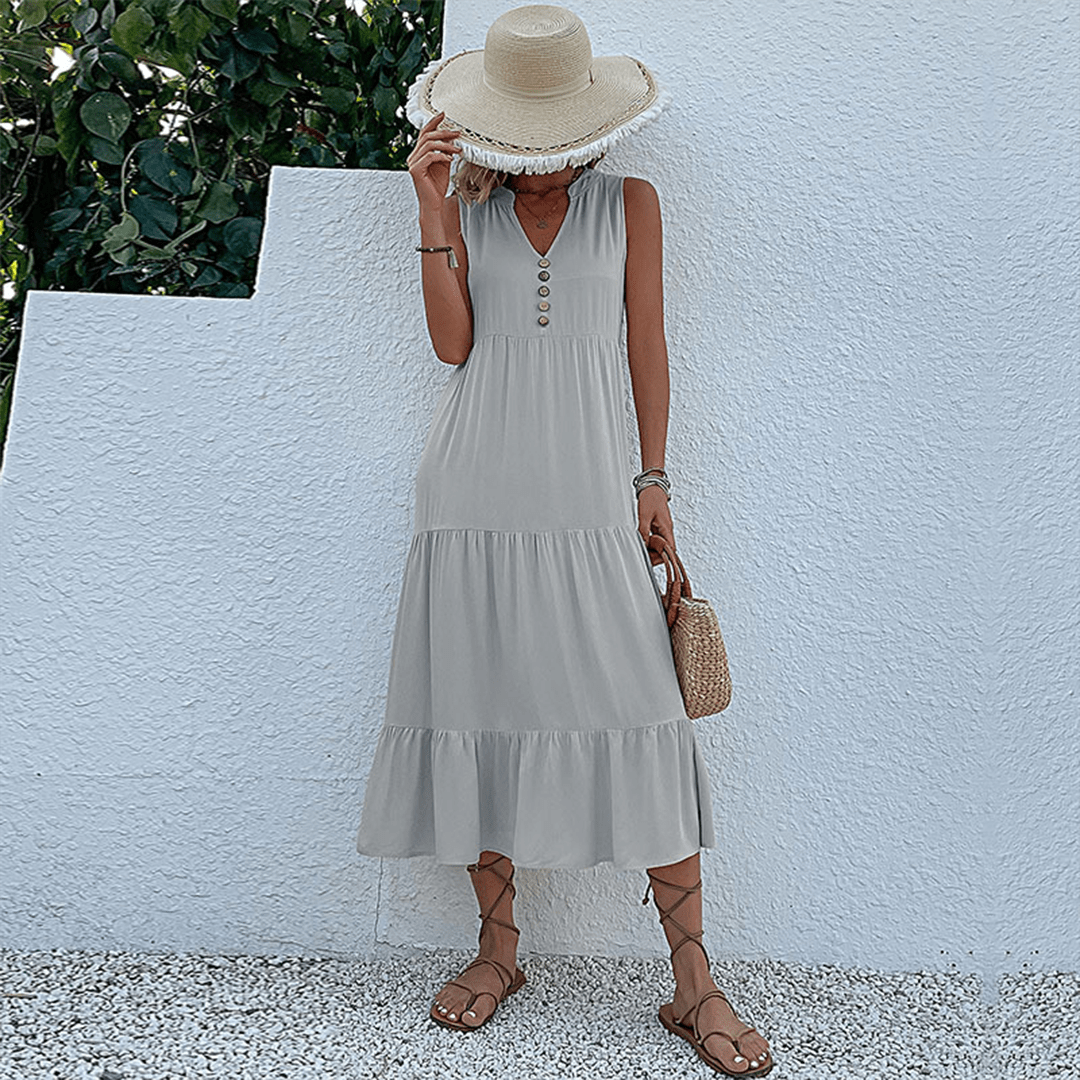 Womens Midi Dress Casual Chic Style