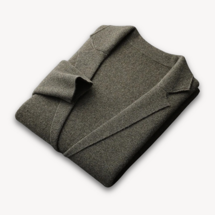 Mens Casual Blazer Cashmere Wool Blend Lightweight