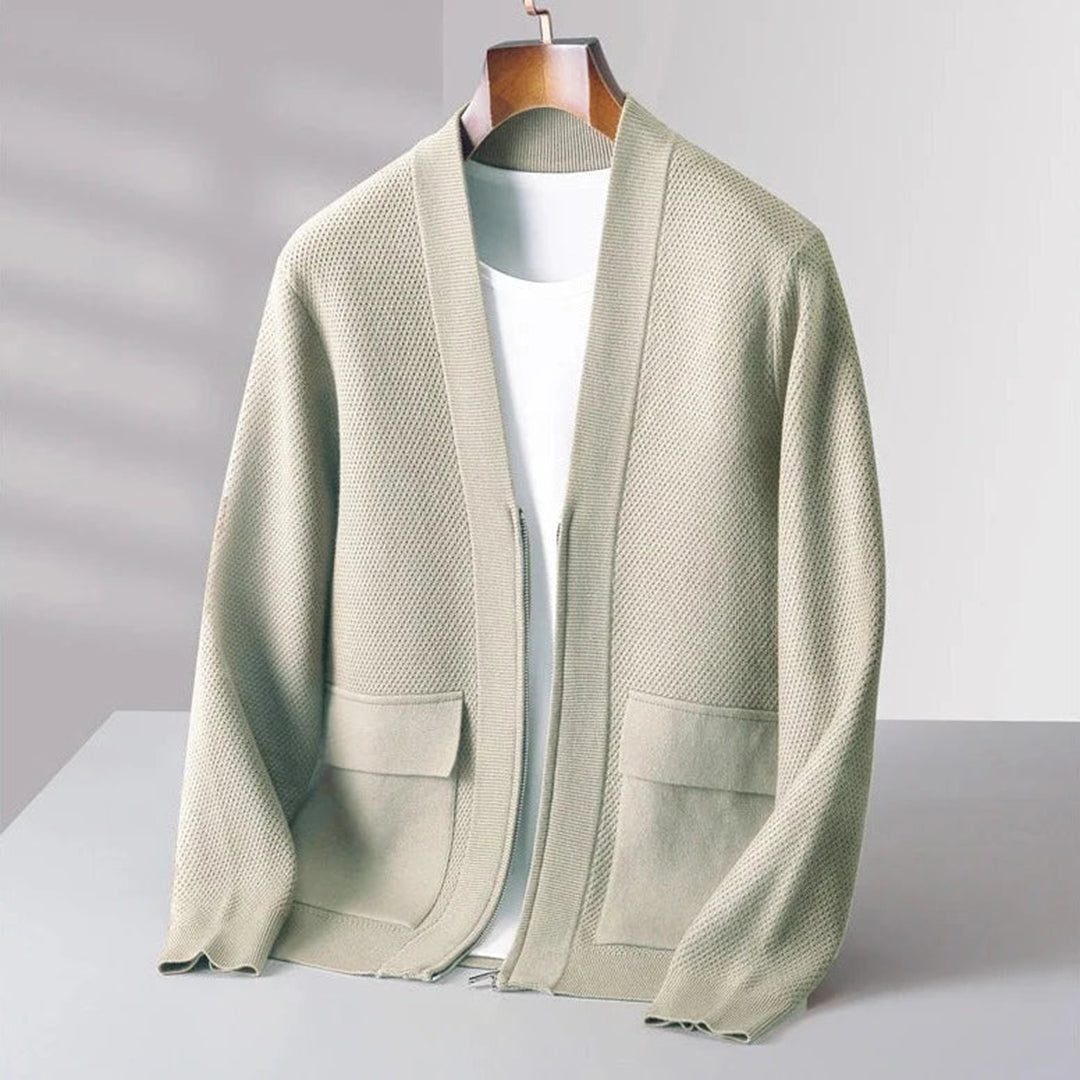 Unisex Wool Blend Cardigan Classic Fit