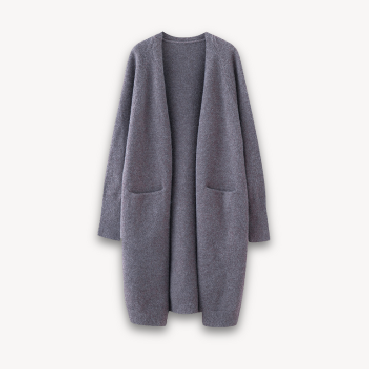 Womens Cashmere Cardigan Long Sleeve Open Front