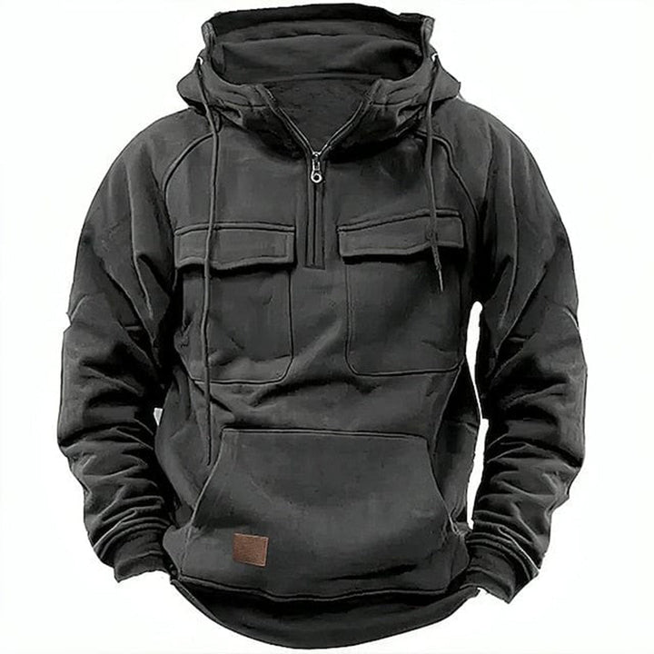 Mens Motorcycle Hoodie Cotton Blend Rugged Fit - BritishMode