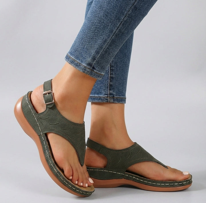 Womens Wedge Sandals with Ankle Strap Comfort Fit