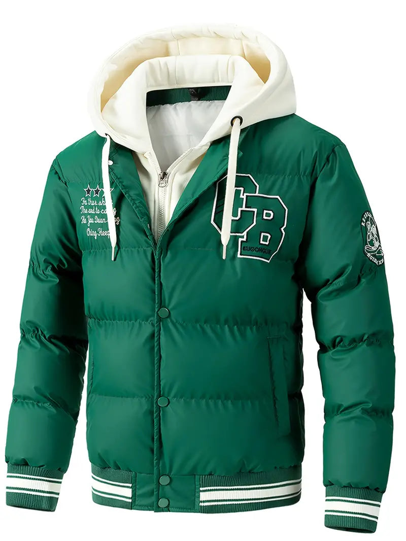 Mens Casual Hooded Jacket Lightweight Relaxed Fit
