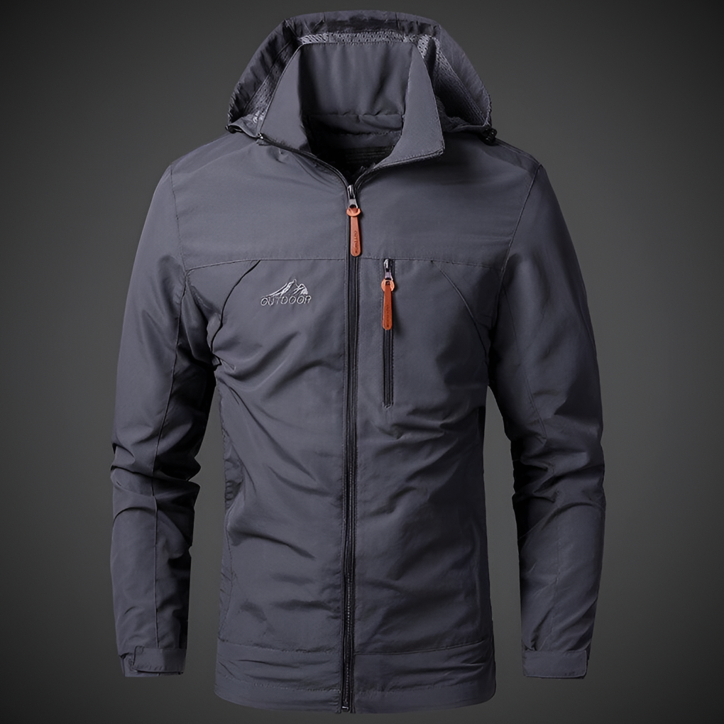 Mens Outdoor Jacket Waterproof Windproof Lightweight