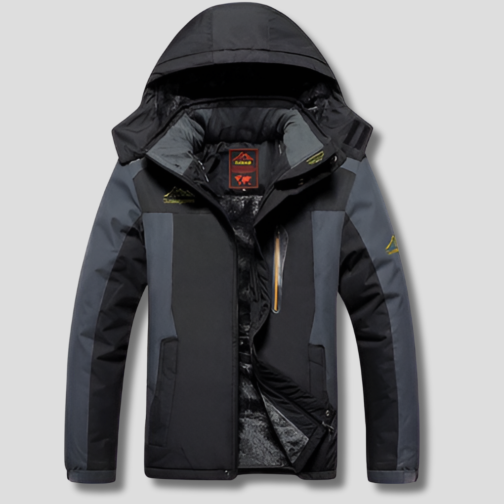 Mens Winter Jacket Water-Resistant Modern Casual Fit